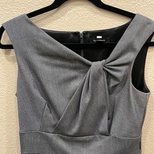 Closet sale!! Gorgeous gray dress with asymmetrical neckline and darts